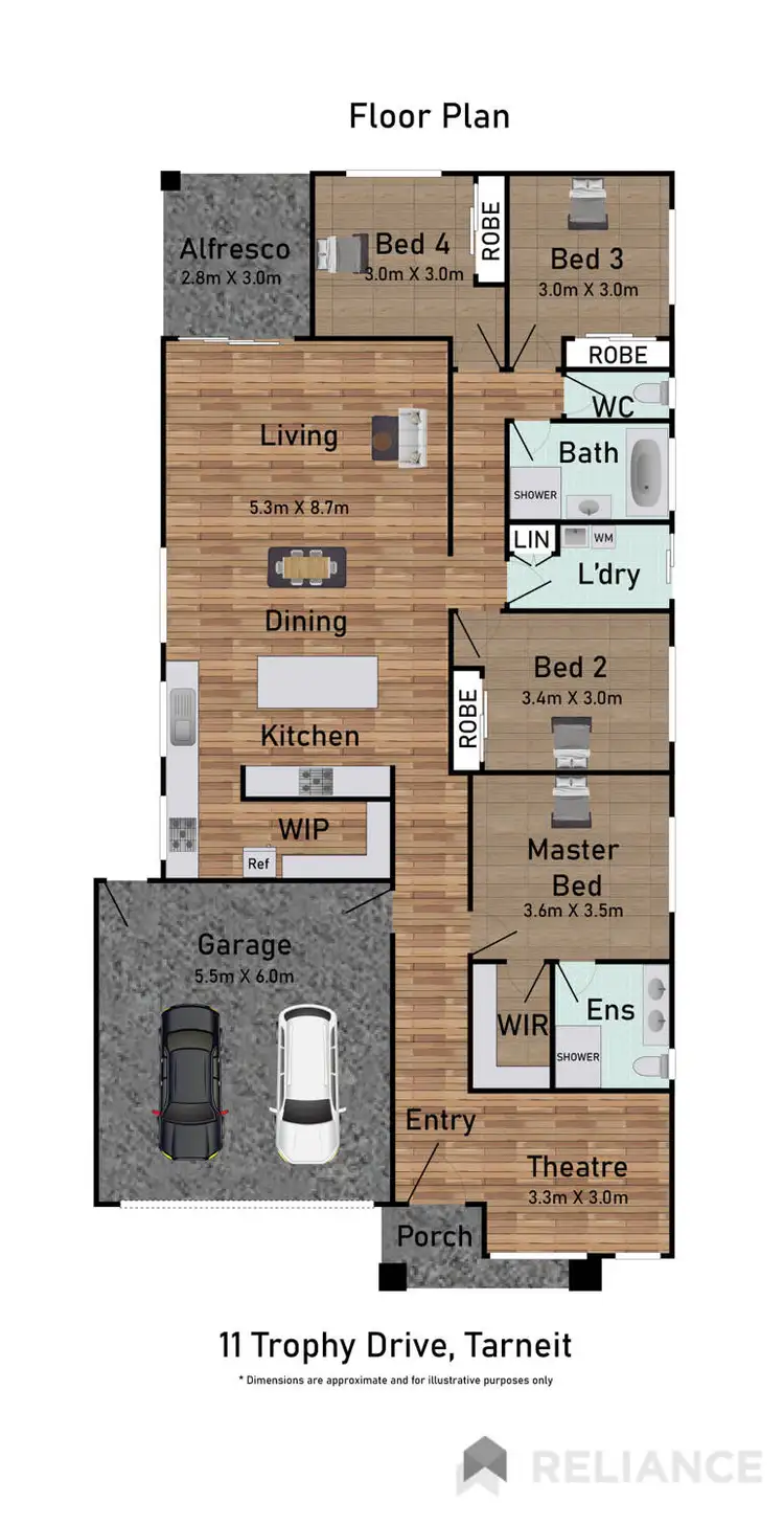 Floorplan of Homely house listing, 11 Trophy Drive, Tarneit VIC 3029