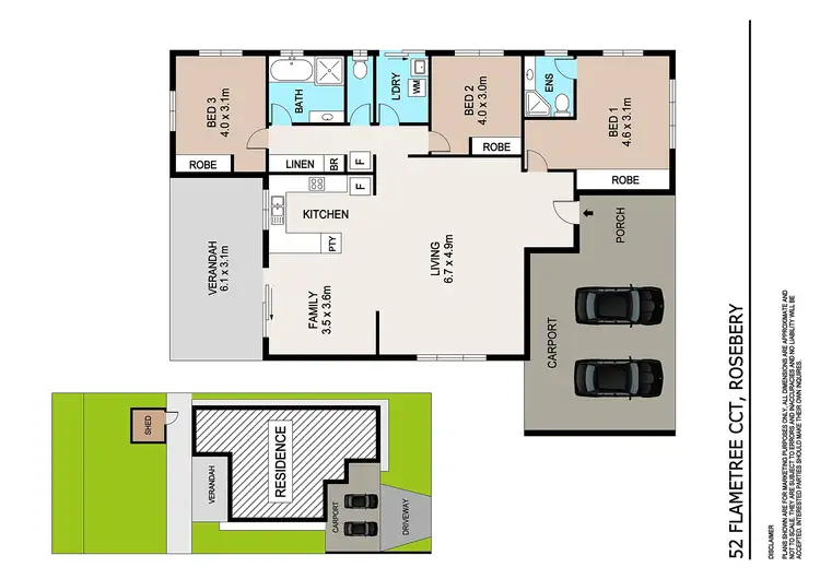 Floorplan of Homely house listing, 52 Flametree Circuit, Rosebery NT 832