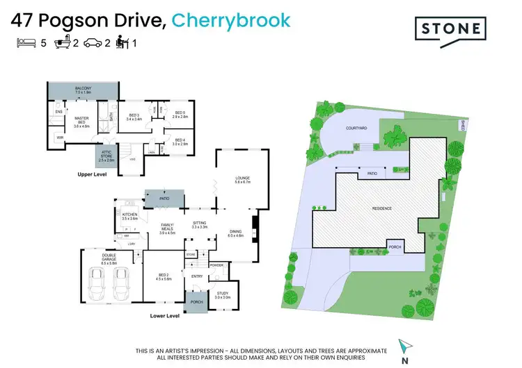Floorplan of Homely house listing, 47 Pogson Drive, Cherrybrook NSW 2126