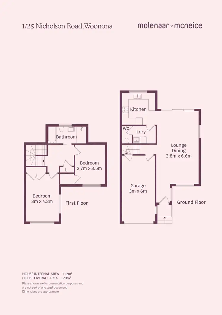 Floorplan of Homely townhouse listing, 1/25 Nicholson Road, Woonona NSW 2517