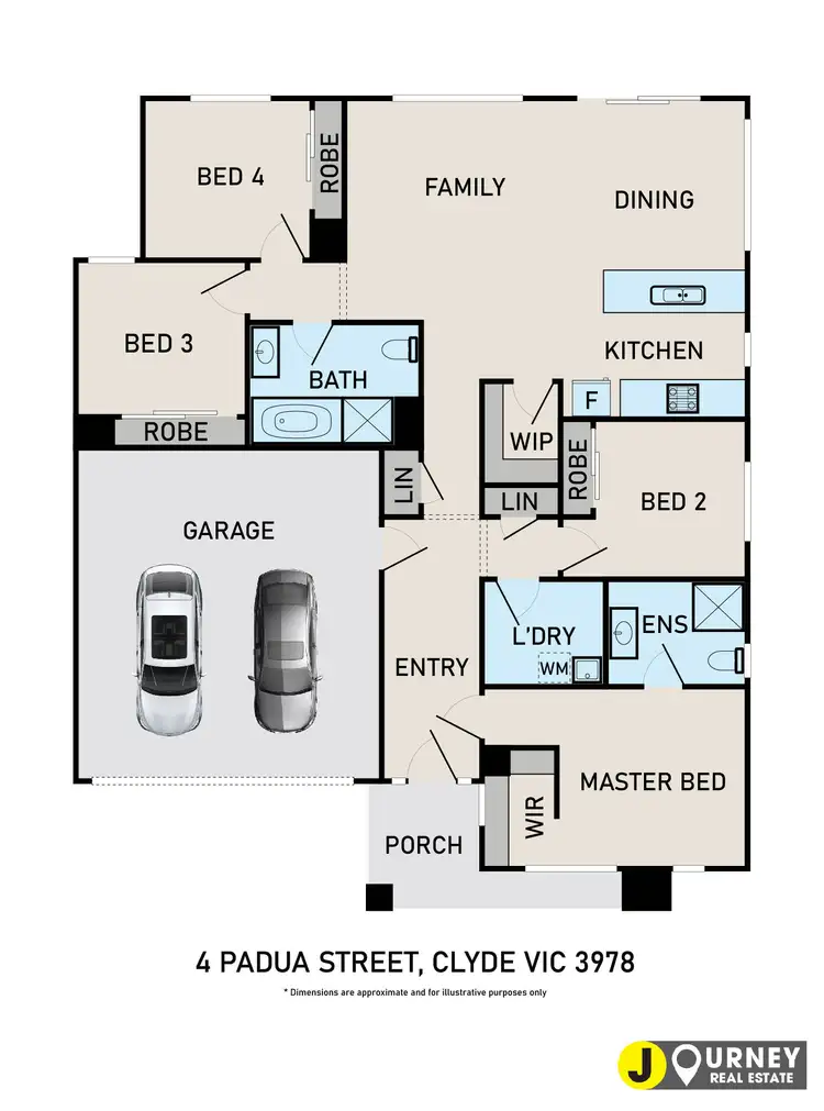 Floorplan of Homely house listing, 4 Padua Street, Clyde VIC 3978