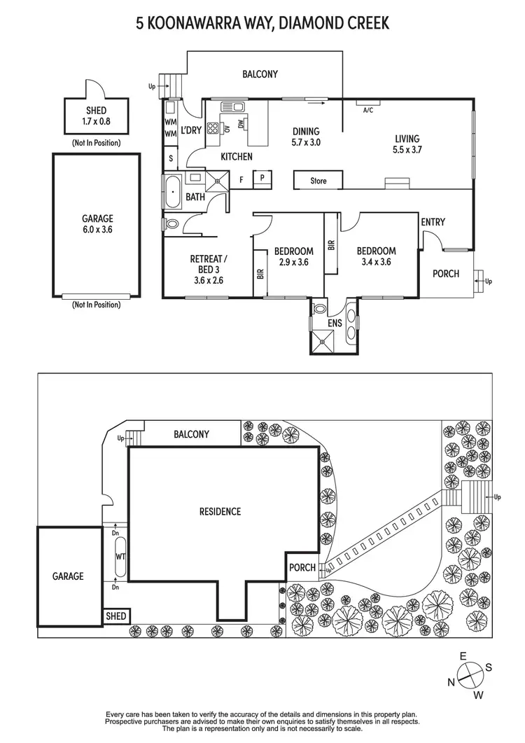 Floorplan of Homely house listing, 5 Koonawarra Way, Diamond Creek VIC 3089