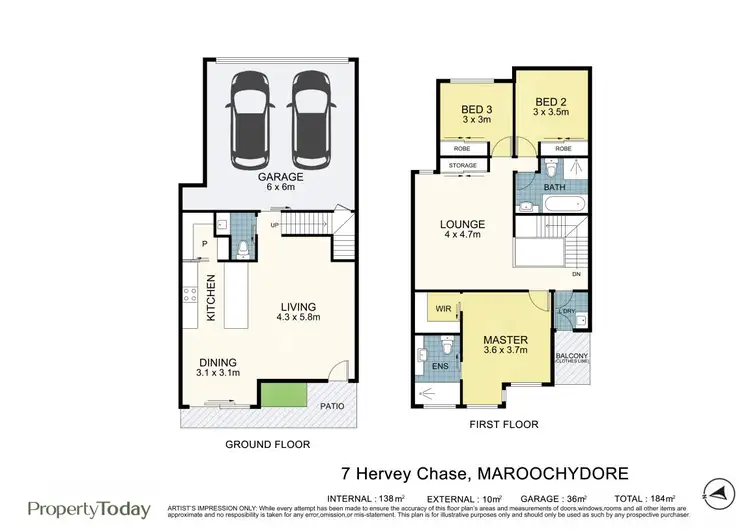 Floorplan of Homely house listing, 7 Hervey Chase, Maroochydore QLD 4558