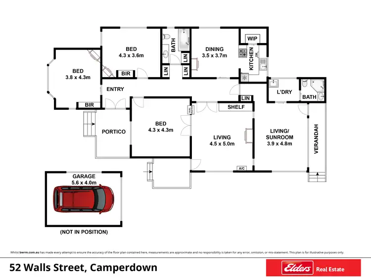 Floorplan of Homely house listing, 52 Walls Street, Camperdown VIC 3260