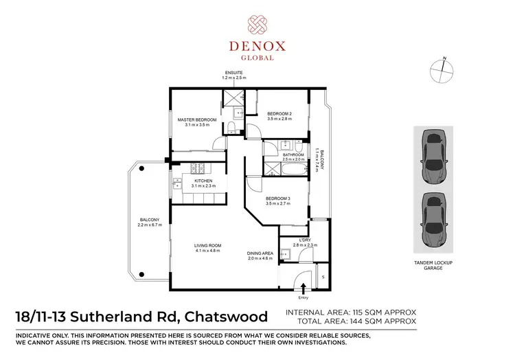 Floorplan of Homely unit listing, 18/11-13 Sutherland Road, Chatswood NSW 2067