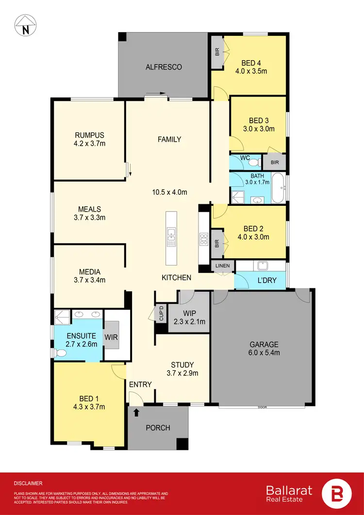 Floorplan of Homely house listing, 20 Annmaree Drive, Winter Valley VIC 3358