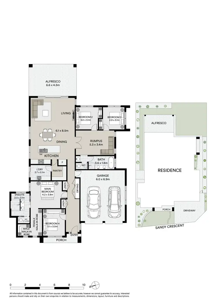 Floorplan of Homely house listing, 8 Sandy Crescent, Invermay Park VIC 3350