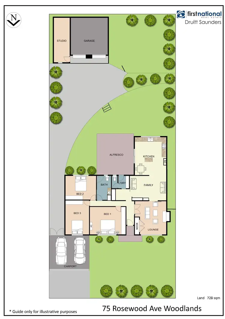 Floorplan of Homely house listing, 75 Rosewood Avenue, Woodlands WA 6018