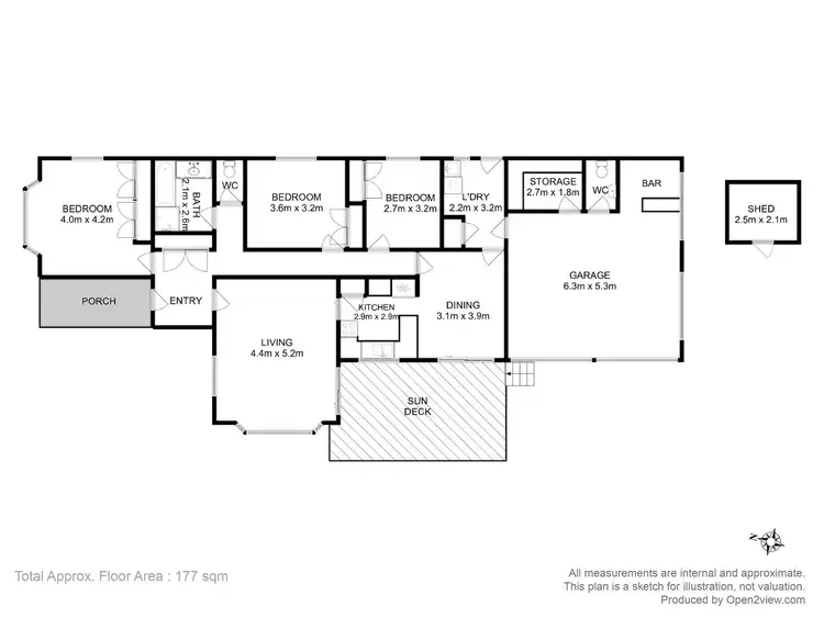 Floorplan of Homely house listing, 1 Cross Street, Midway Point TAS 7171