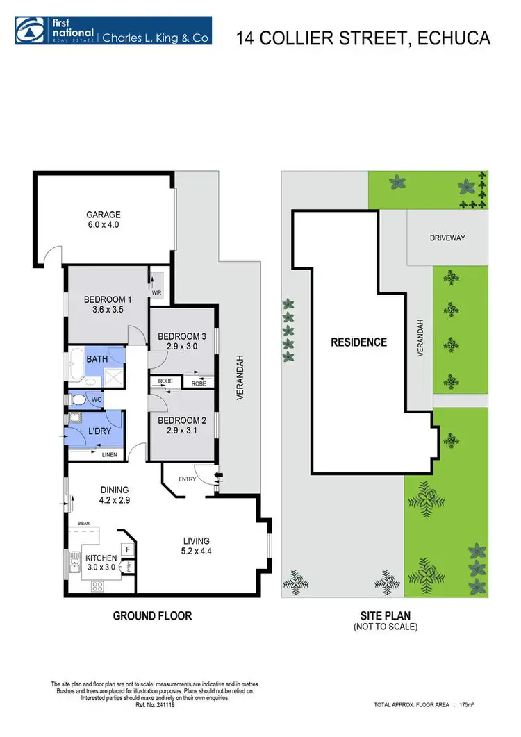 Floorplan of Homely house listing, 14 Collier Street, Echuca VIC 3564