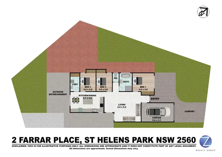 Floorplan of Homely house listing, 2 Farrar Place, St Helens Park NSW 2560