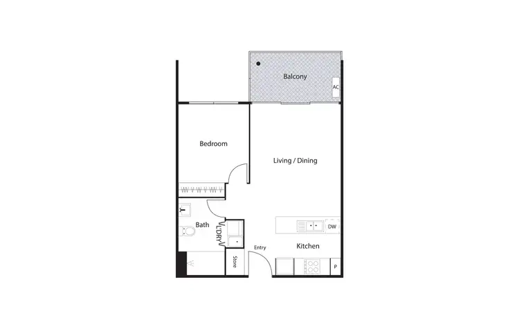 Floorplan of Homely unit listing, 82/116 Easty Street, Phillip ACT 2606