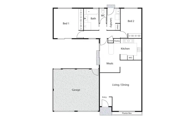 Floorplan of Homely house listing, 61 Rohan Street, Richardson ACT 2905