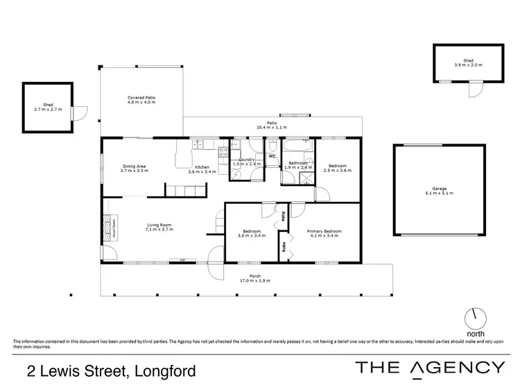 Floorplan of Homely house listing, 2 Lewis Street, Longford TAS 7301