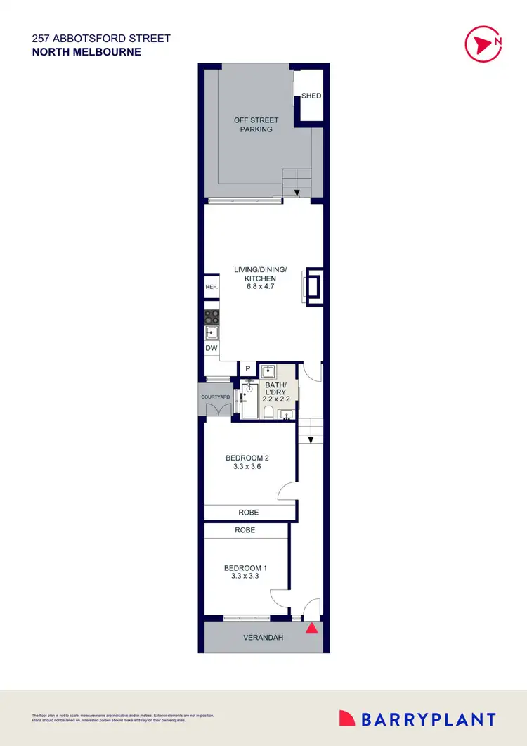 Floorplan of Homely house listing, 257 Abbotsford Street, North Melbourne VIC 3051