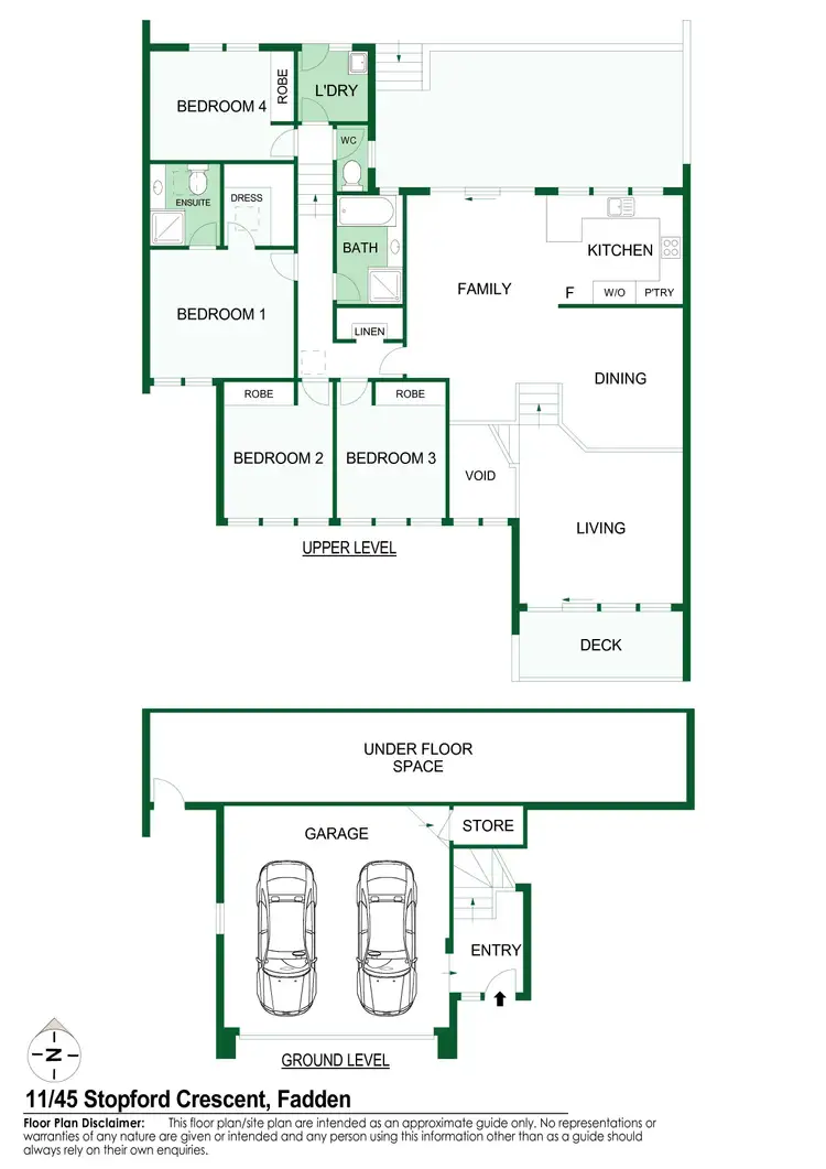 Floorplan of Homely apartment listing, 11/45 Stopford Crescent, Fadden ACT 2904