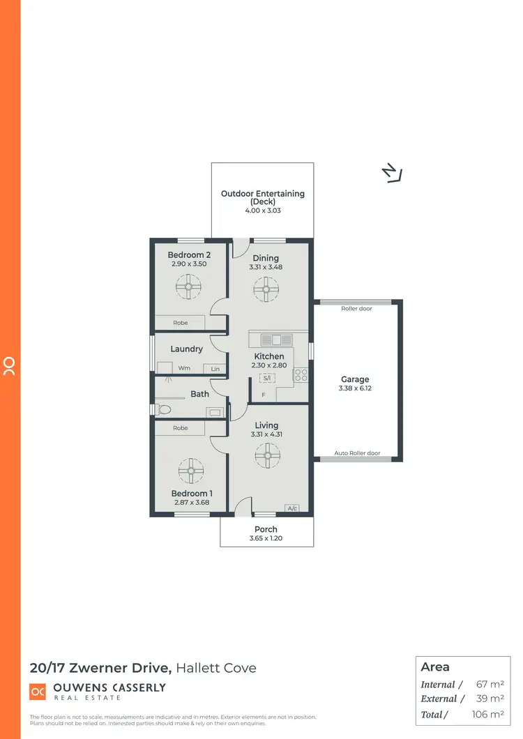 Floorplan of Homely house listing, 20/17 Zwerner Drive, Hallett Cove SA 5158