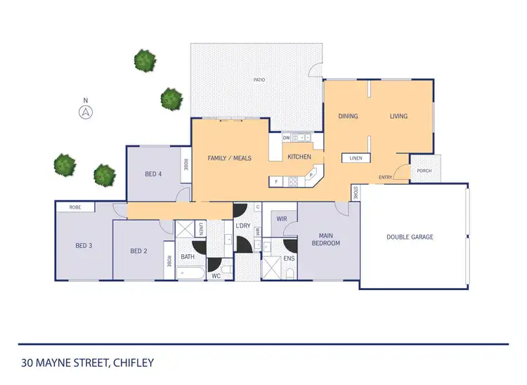 Floorplan of Homely house listing, 30 Mayne Street, Chifley ACT 2606