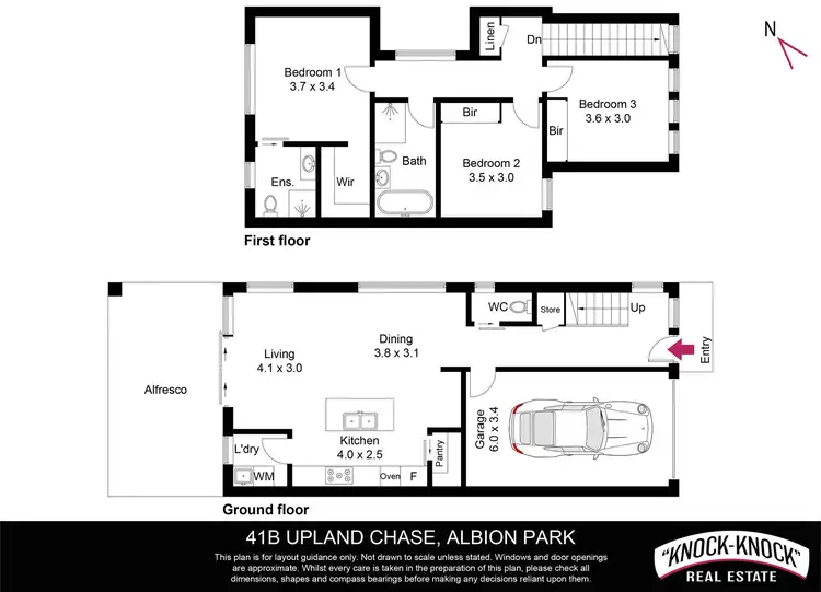 Floorplan of Homely semi-detached listing, 41B Upland Chase, Albion Park NSW 2527