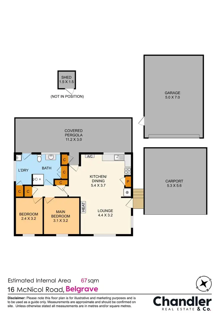 Floorplan of Homely house listing, 16 McNicol Road, Belgrave VIC 3160