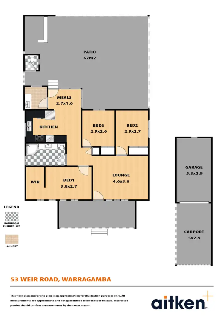 Floorplan of Homely house listing, 53 Weir Road, Warragamba NSW 2752