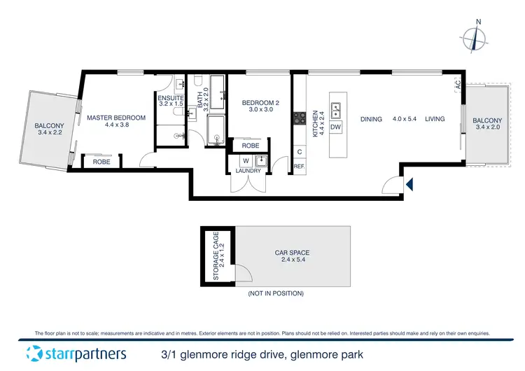 Floorplan of Homely unit listing, 3/1 Glenmore Ridge Drive, Glenmore Park NSW 2745