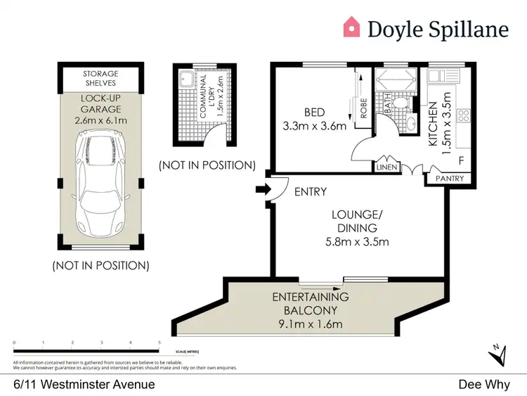 Floorplan of Homely apartment listing, 6/11 Westminster Avenue, Dee Why NSW 2099