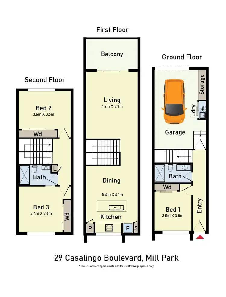 Floorplan of Homely house listing, 29 Casalingo Boulevard, Mill Park VIC 3082