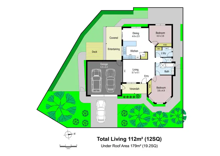 Floorplan of Homely townhouse listing, 1/8 Toorak Avenue, Warragul VIC 3820