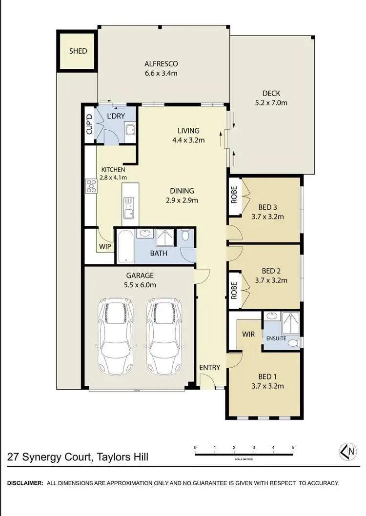 Floorplan of Homely house listing, 27 Synergy Court, Taylors Hill VIC 3037