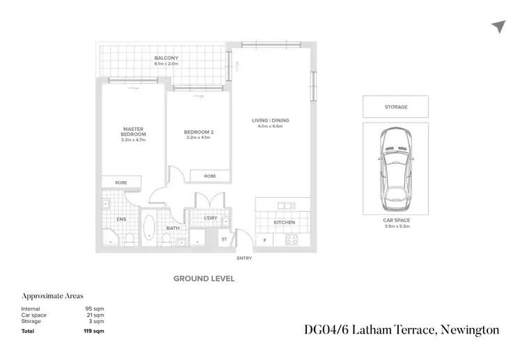 Floorplan of Homely apartment listing, DG04/6 Latham Terrace, Newington NSW 2127