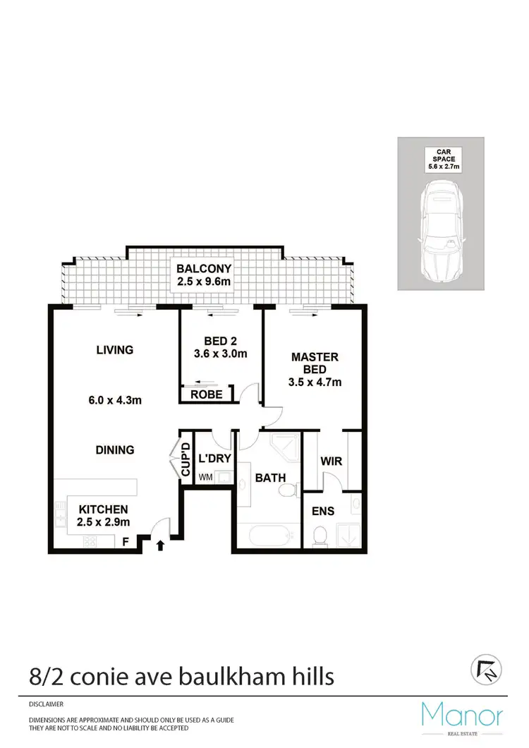 Floorplan of Homely apartment listing, 8/2 Conie Avenue, Baulkham Hills NSW 2153