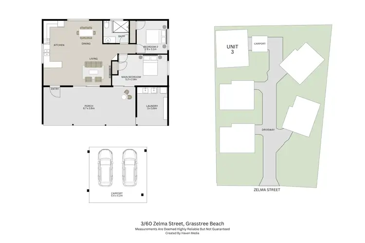 Floorplan of Homely unit listing, 3/60 Zelma Street, Grasstree Beach QLD 4740
