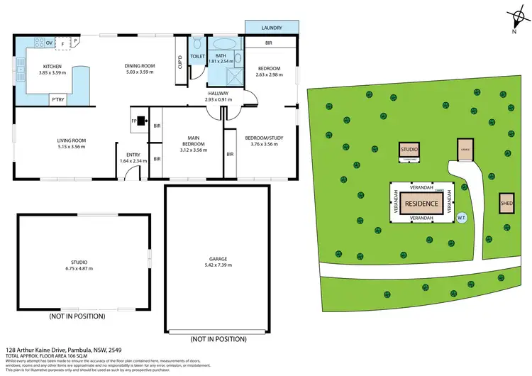 Floorplan of Homely house listing, 128 Arthur Kaine Drive, Pambula NSW 2549