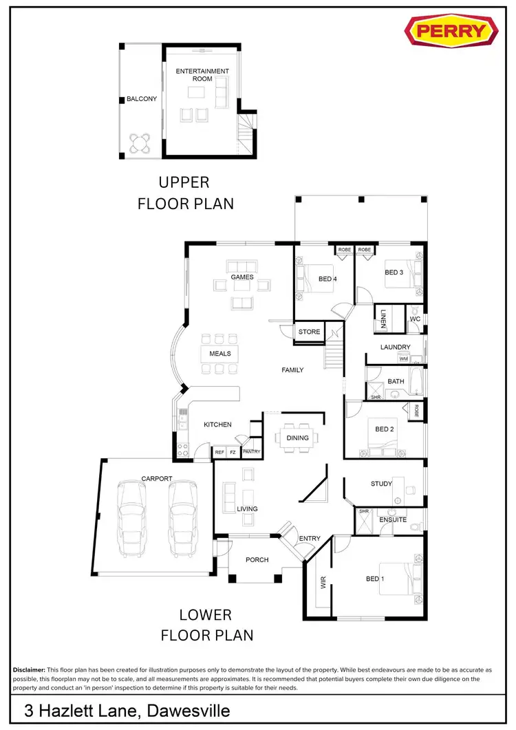 Floorplan of Homely house listing, 3 Hazlett Lane, Dawesville WA 6211