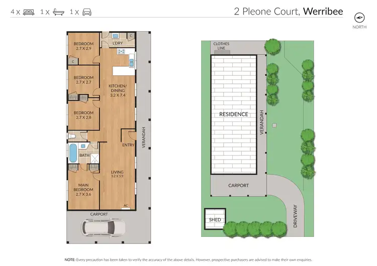 Floorplan of Homely house listing, 2 Pleone Court, Werribee VIC 3030