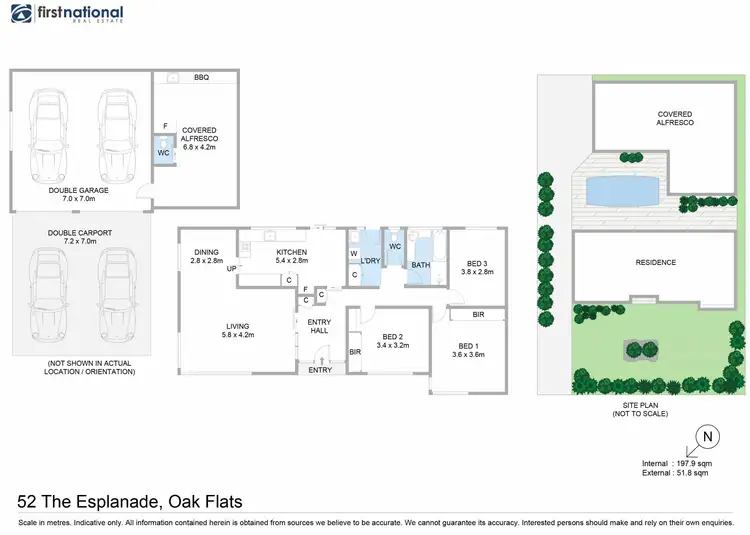 Floorplan of Homely house listing, 52 The Esplanade, Oak Flats NSW 2529