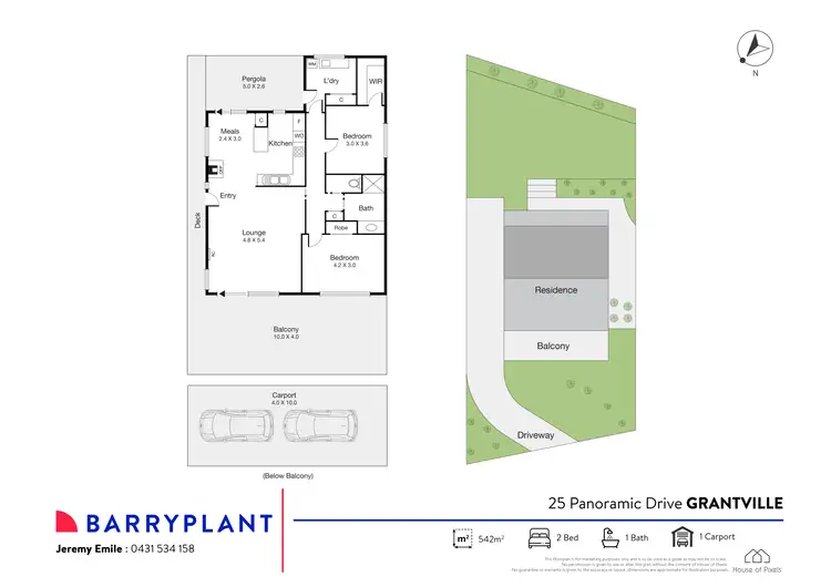 Floorplan of Homely house listing, 25 Panoramic Drive, Grantville VIC 3984
