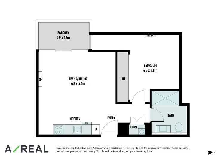 Floorplan of Homely apartment listing, 220/1 Lygon Street, Brunswick VIC 3056