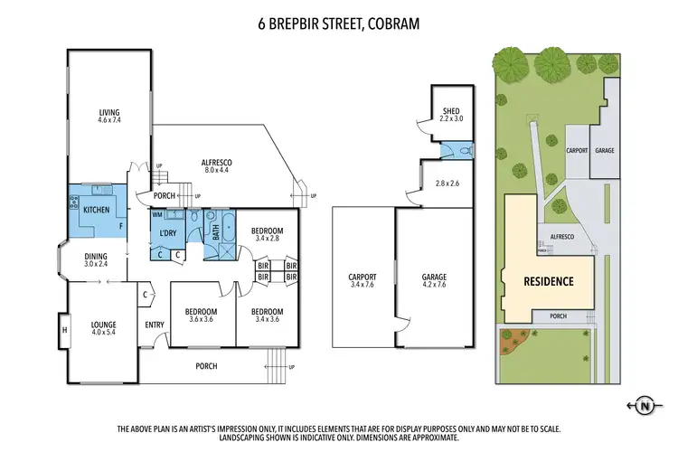 Floorplan of Homely house listing, 6 Brepbir Street, Cobram VIC 3644