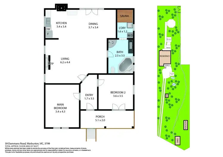 Floorplan of Homely house listing, 59 Dammans Road, Warburton VIC 3799
