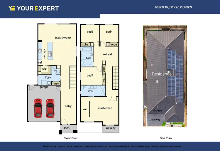 Floorplan of Homely house listing, 6 Swift Drive, Officer VIC 3809