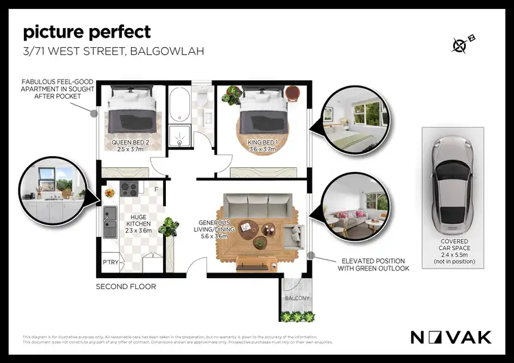 Floorplan of Homely apartment listing, 3/71 West Street, Balgowlah NSW 2093