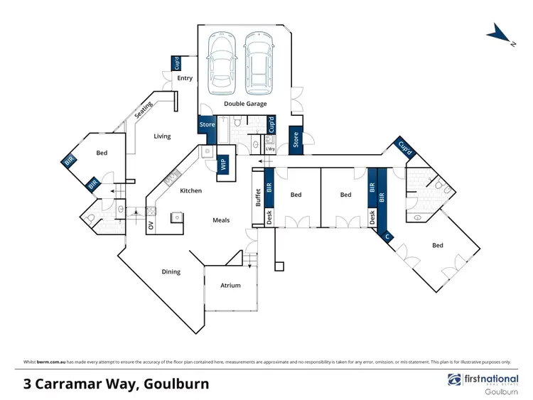 Floorplan of Homely house listing, 3 Carramar Way, Goulburn NSW 2580