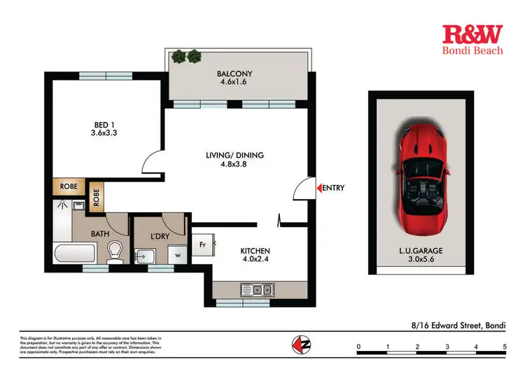 Floorplan of Homely apartment listing, 8/16 Edward Street, Bondi NSW 2026
