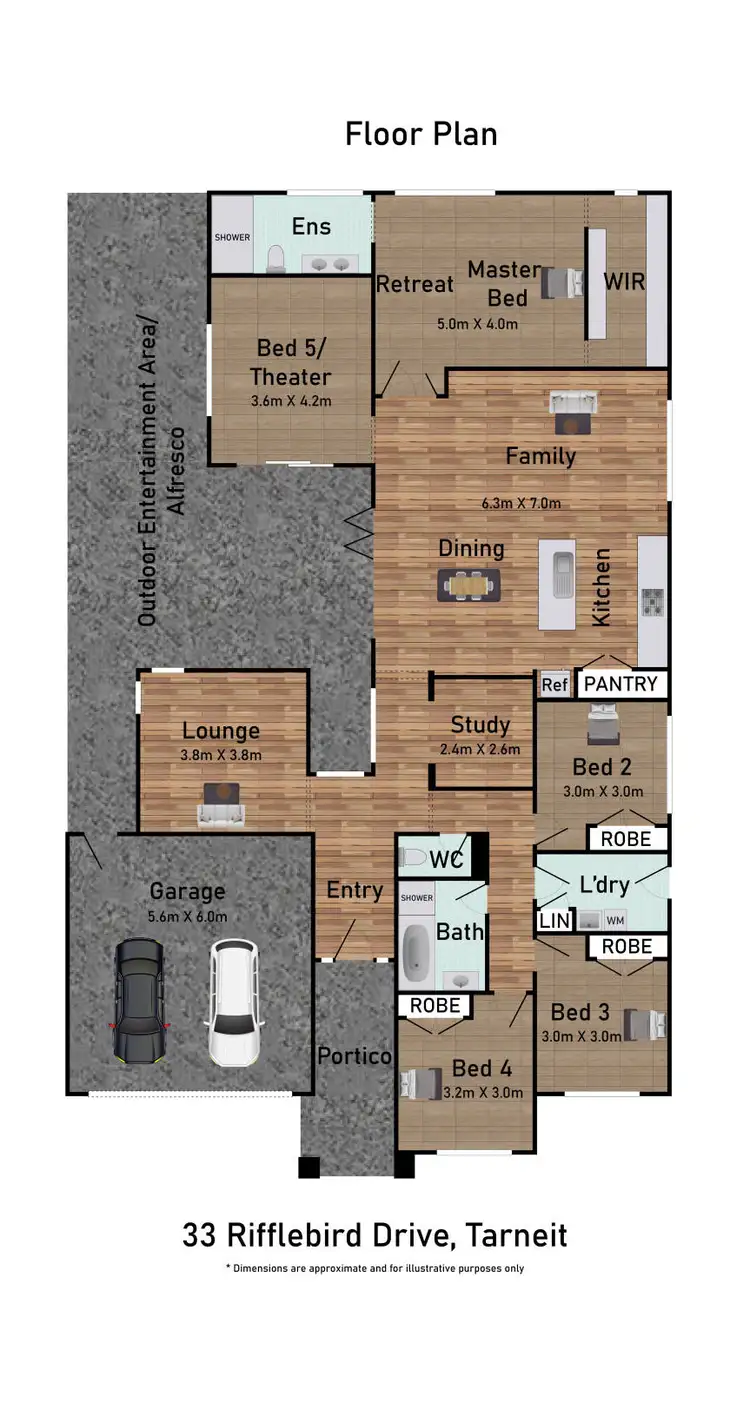 Floorplan of Homely house listing, 33 Rifflebird Drive, Tarneit VIC 3029