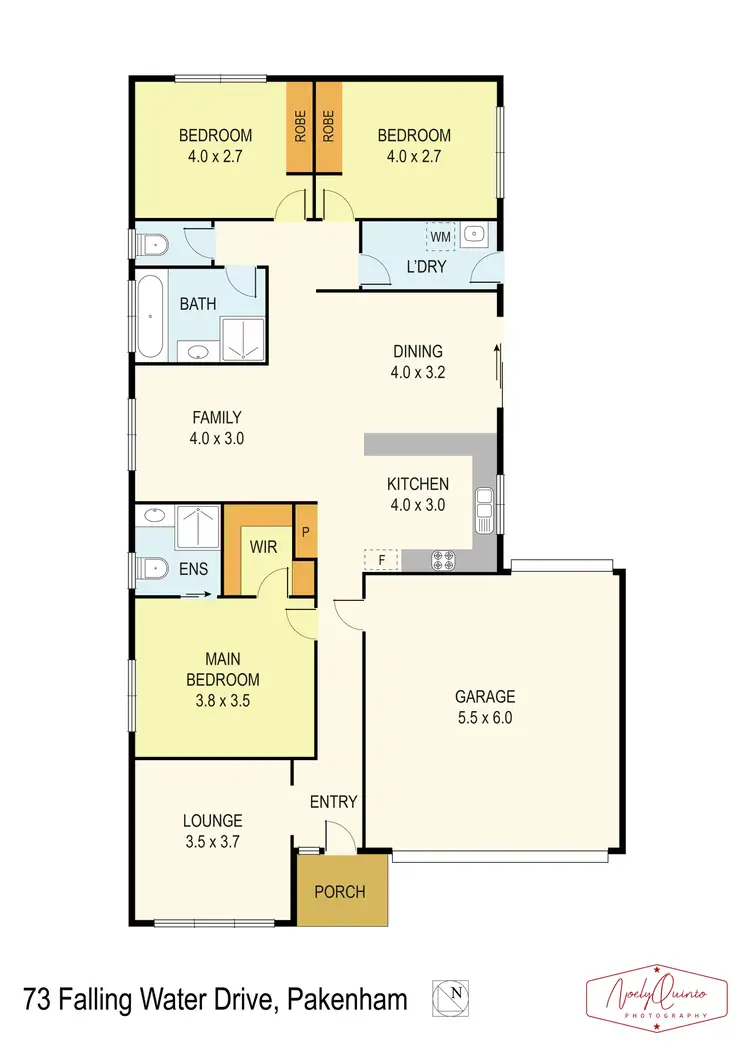 Floorplan of Homely house listing, 73 Falling Water Drive, Pakenham VIC 3810