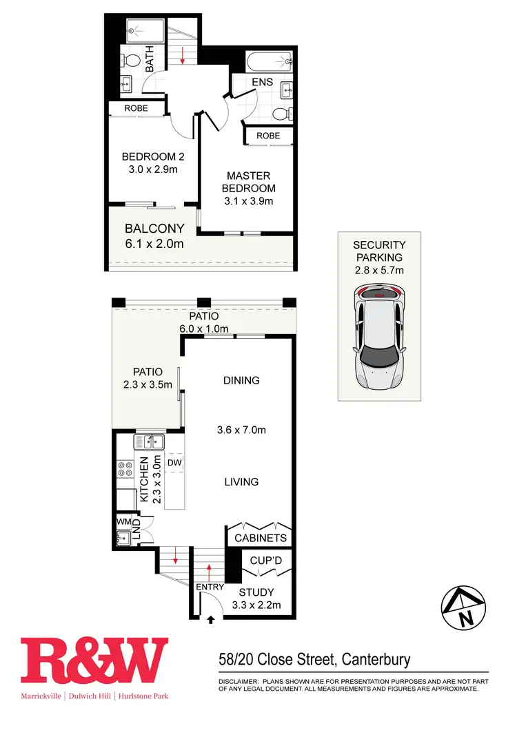 Floorplan of Homely apartment listing, 58/20 Close Street, Canterbury NSW 2193