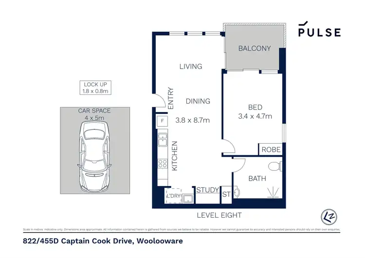 Floorplan of Homely apartment listing, 822/455d Captain Cook Drive, Woolooware NSW 2230