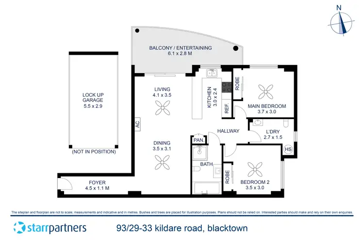 Floorplan of Homely apartment listing, 93/29-33 Kildare Road, Blacktown NSW 2148